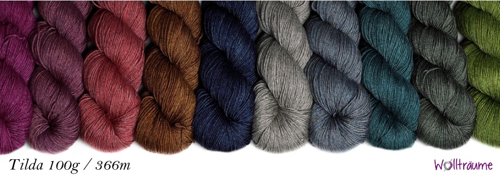 Tilda uni 100g/366m Merino Seide Yak Tilda 100g/366m Merino Seide Yak